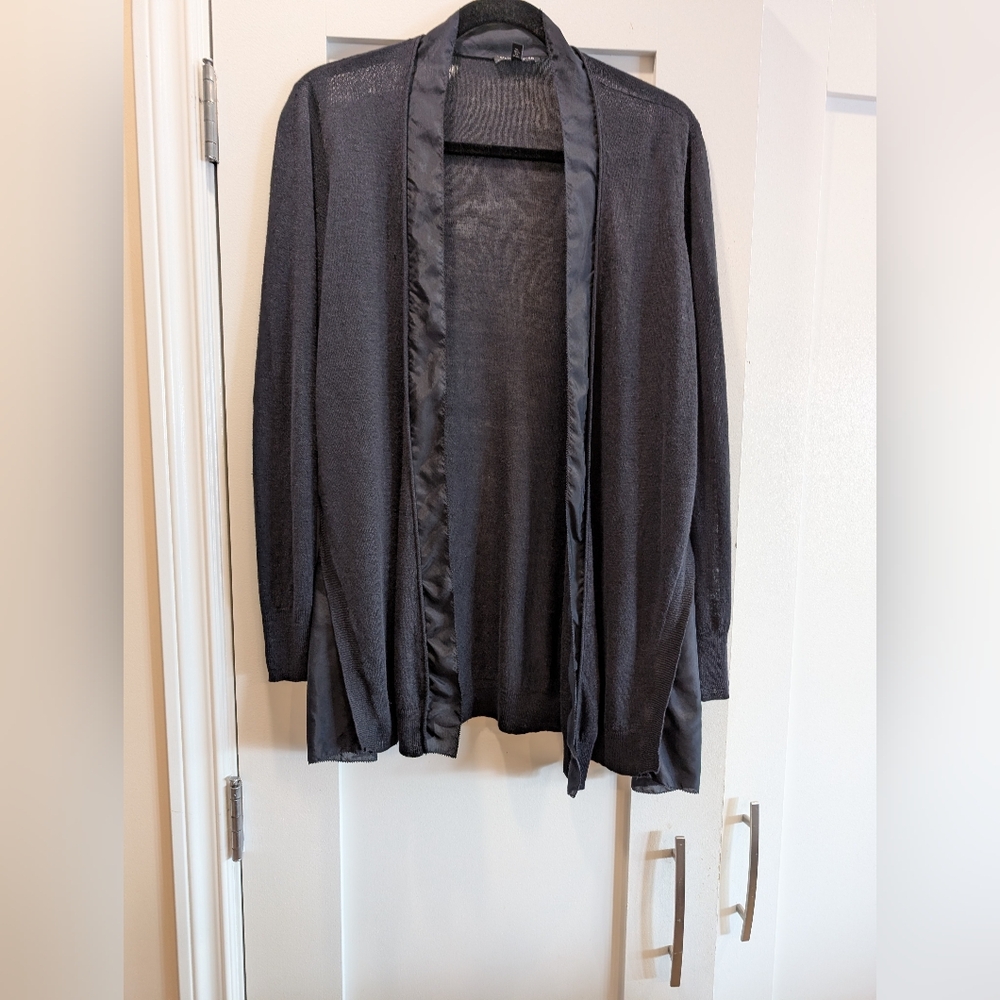 Eileen Fisher Silk/Linen Unstructured Cardigan,S